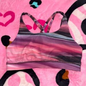 Lululemon Multicolor Striped Sports Bra